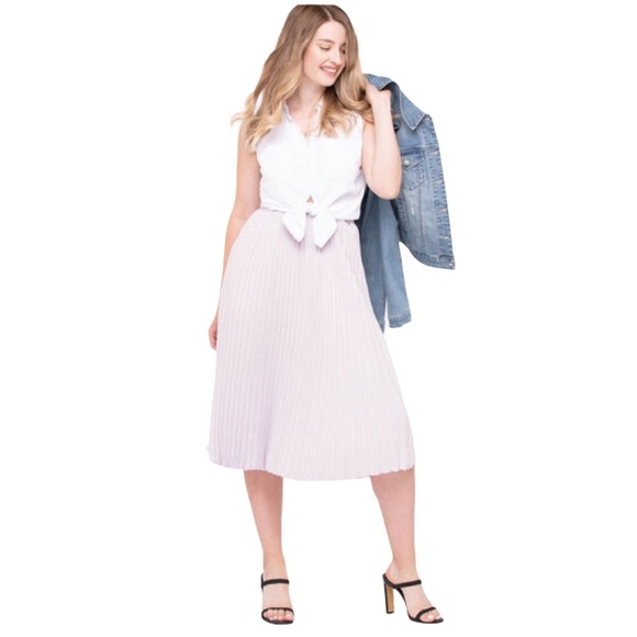 Ricki's Dresses & Skirts - Ricki’s Pleated Midi Skirt Lilac Purple NWT